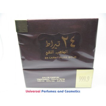 24 CARAT PURE GOLD By Lattafa Perfumes (Woody, Sweet Oud, Bakhoor) Oriental Perfume100 ML  SEALED BOX 